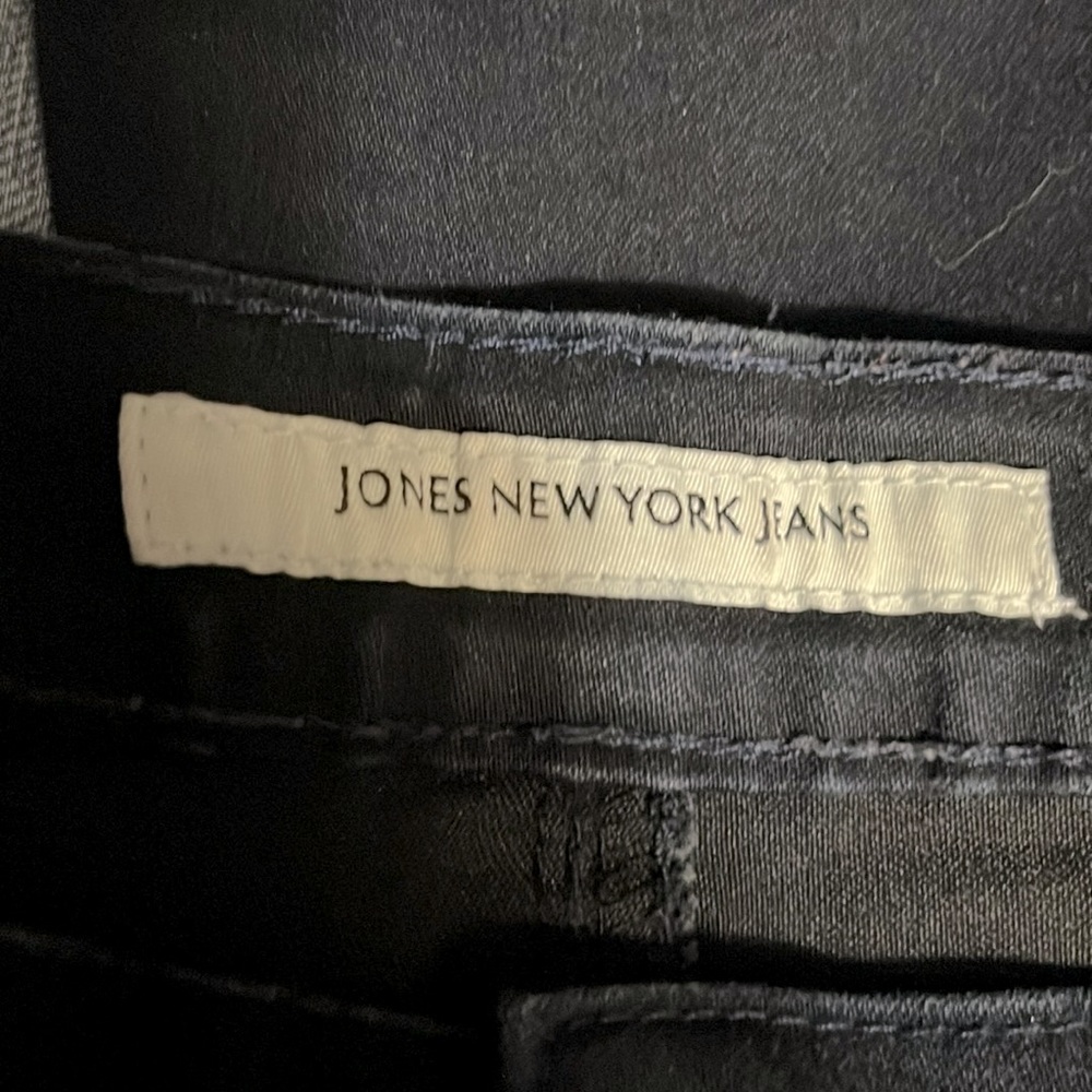 JONES NY Jeans Mercer Bootcut Black Secret Slimming Rhinestone Pocket Pants NWOT - Picture 10 of 12